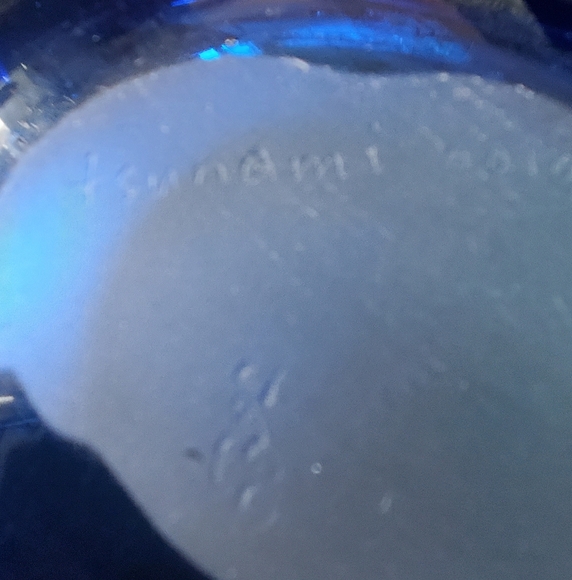 Blue Glass Dish - Picture 2 of 5